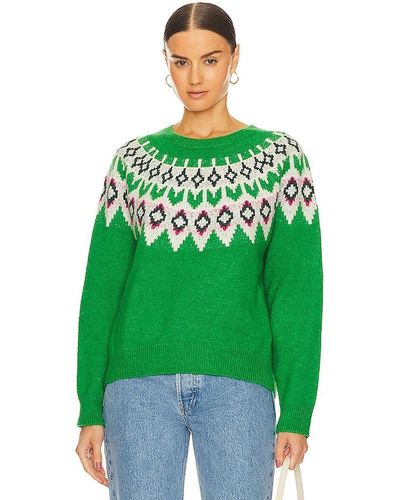 Sundry Fairisle Sweater - Green