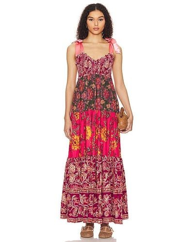 Free People ROBE MAXI BLUEBELL - Rouge