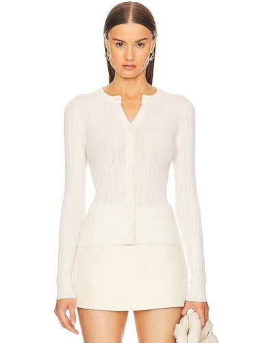 A.L.C. Top tipo cardigan fisher - Blanco