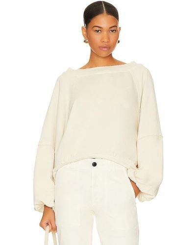 Free People Sweet Deets Sweatshirt - Natural