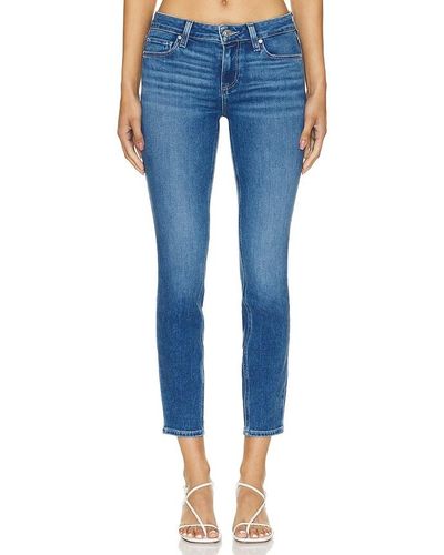 PAIGE JEAN SKINNY LONGUEUR CHEVILLES VERDUGO - Bleu