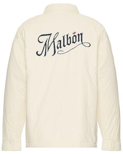 Malbon Golf Ridge Down Shirt - Natural