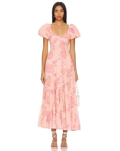 Free People MAXIKLEID SUNDRENCHED - Pink