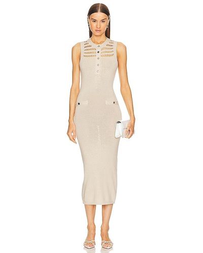 L'academie By Marianna Amarae Midi Dress - White