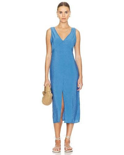 Nation Ltd Kimora V-neck Dress - Blue