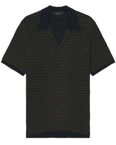 Rag & Bone Felix Button Down Shirt - Black
