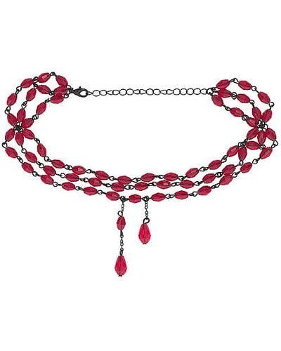 petit moments Ambrose Necklace - Red