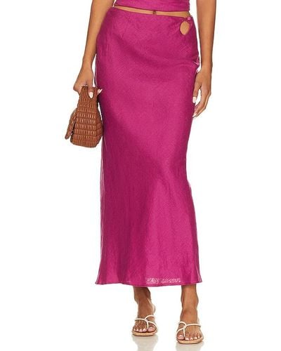 Faithfull The Brand Estina Skirt - Pink