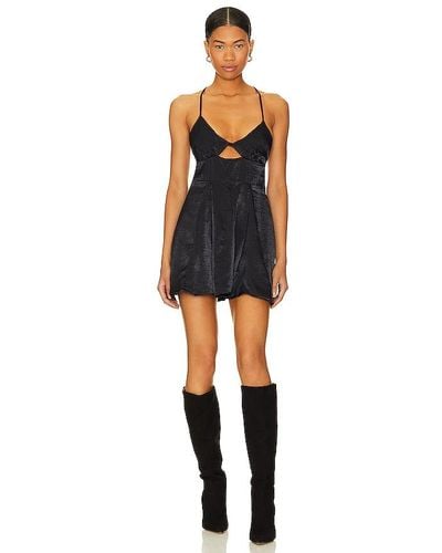 Free People MINIKLEID X INTIMATELY FP GOOD CATCH - Schwarz