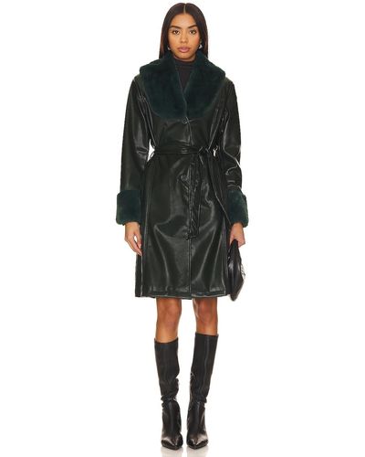 Blank NYC Faux Leather Coat - ブラック