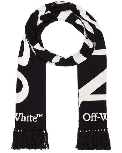 Off-White c/o Virgil Abloh No Offence Reversible Knit Scarf - Black
