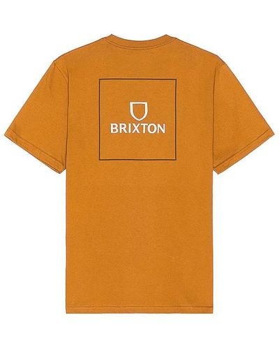 Brixton Alpha Square Tee - Orange