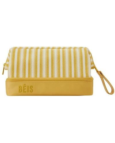BEIS The Summer Stripe Dopp Kit - Yellow