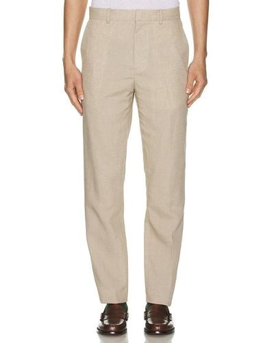 Club Monaco Tech Linen Suit Trouser - Natural