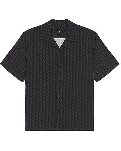 Rag & Bone Printed Avery Shirt - Black