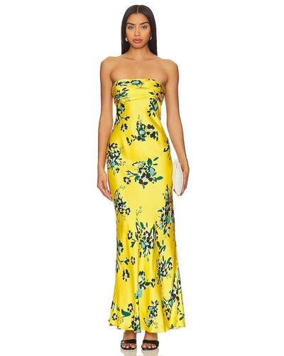 Shona Joy Romilly Silk Maxi Dress - Yellow