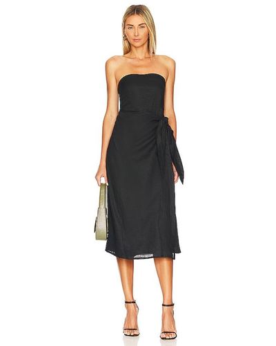 Faithfull The Brand X Revolve El Mar Midi Dress - Black