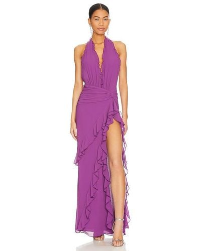 Nbd Celenia Maxi Dress - Purple