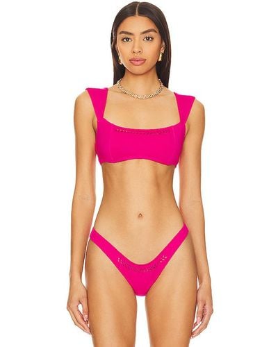 GIGI C Tabitha Bikini Top - Pink