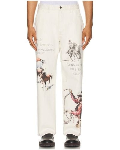 One Of These Days Fort Courage Painter Trousers - White