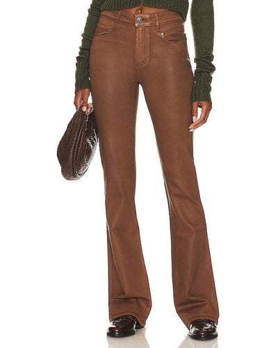 PAIGE High Rise Laurel Canyon - Brown