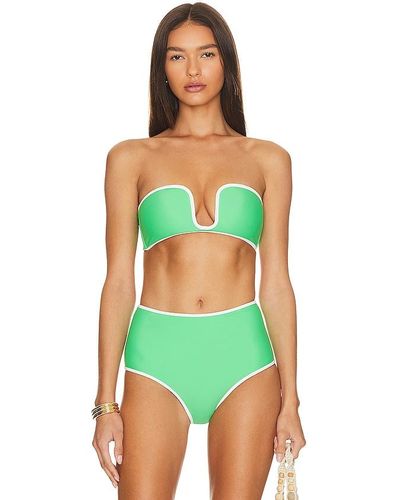 Shani Shemer Aya Bikini Top - Green