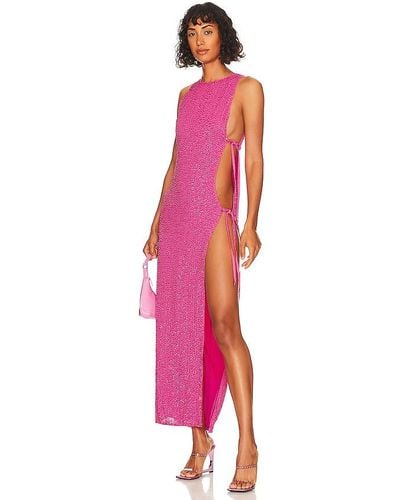 h:ours Juniper Maxi Dress - Pink
