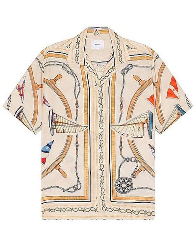 Rhude Nautica Silk Shirt - Natural