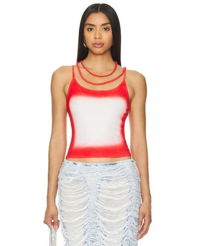 MARRKNULL Tank Top - Red