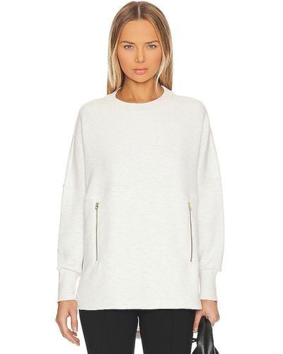 Varley Page Longline Sweatshirt - White