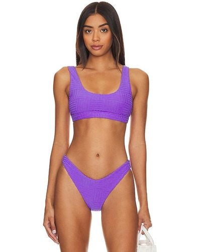 Beach Riot Peyton Bikini Top - Purple