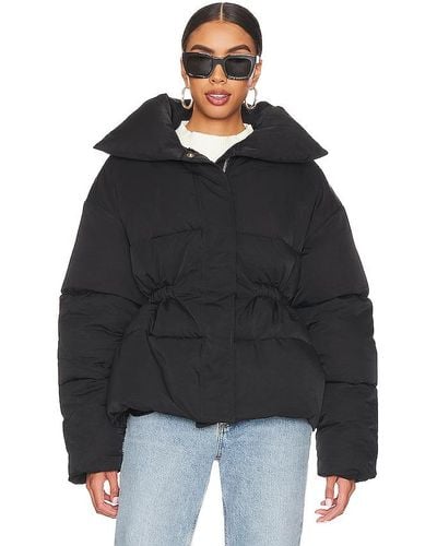 h:ours Guadalupe Puffer Jacket - Black