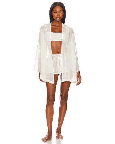 Only Hearts Coucou Lola Angel Sleeve Robe - White