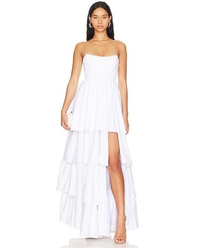 Lovers + Friends Madison Gown - White