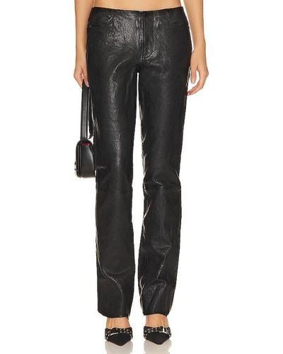 DIESEL Netra Leather Pant - Black