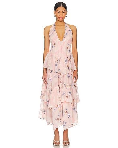 Free People Maxivestido stop time - Rosa