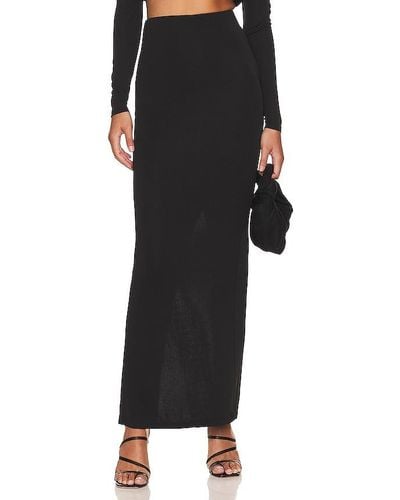 LPA Cedella Column Maxi Skirt - Black