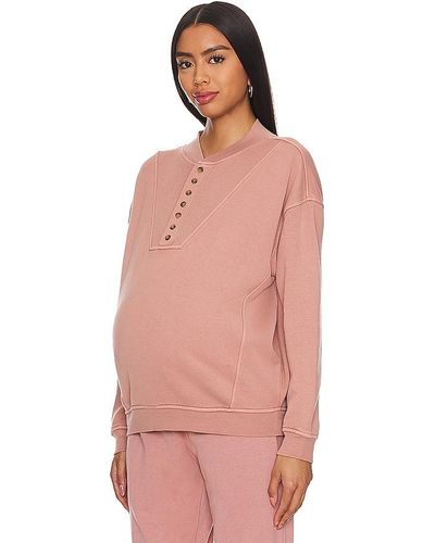 HATCH Cora Maternity Sweatshirt - Pink
