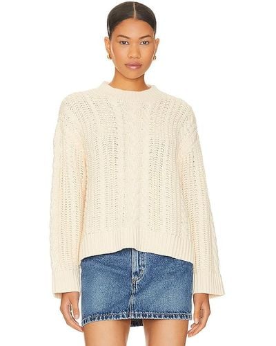 Tularosa Dorinda Cable Sweater - White