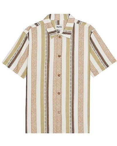 Rhythm Paisley Stripe Shirt - Natural
