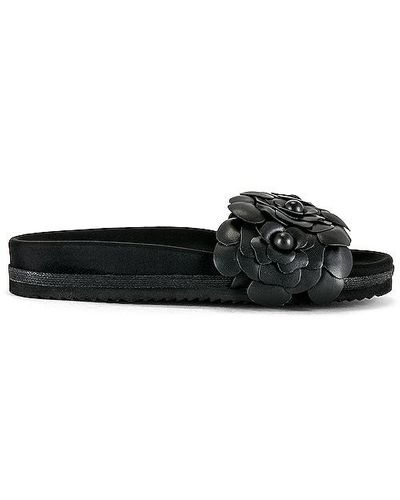 Roam Fleur Slide Sandal - Black