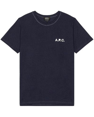 A.P.C. Mike Tシャツ - ブルー