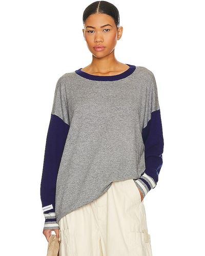 The Laundry Room Cashmere Sport Sweater - Blue
