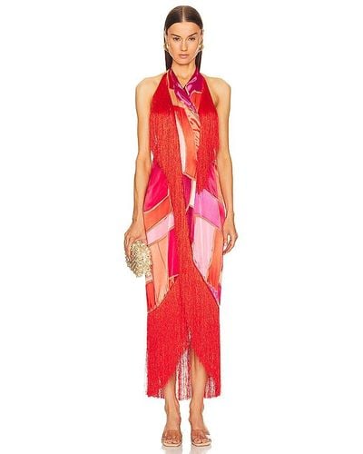 Cult Gaia Bianca Coverup Dress - Red