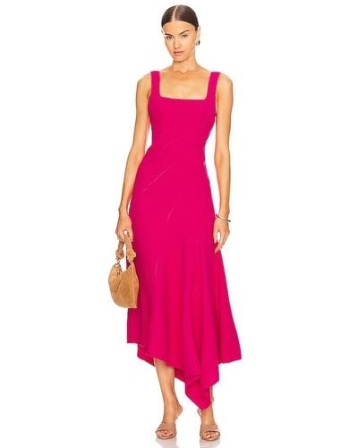 Acler Rowe Midi Dress - Pink
