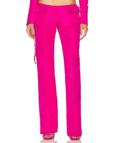 LAQUAN SMITH Low Rise Utility Trouser - Pink