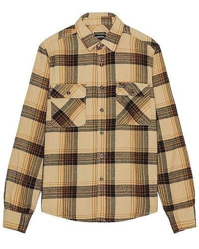 Brixton Bowery Flannel - Natural