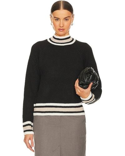 Sanctuary Sporty Stripe Sweater - Black