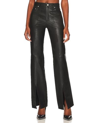 GRLFRND Hallie slit ankle jean - Negro