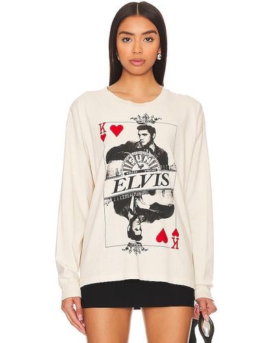 Daydreamer Sun Records X Elvis King Of Hearts Tee - White